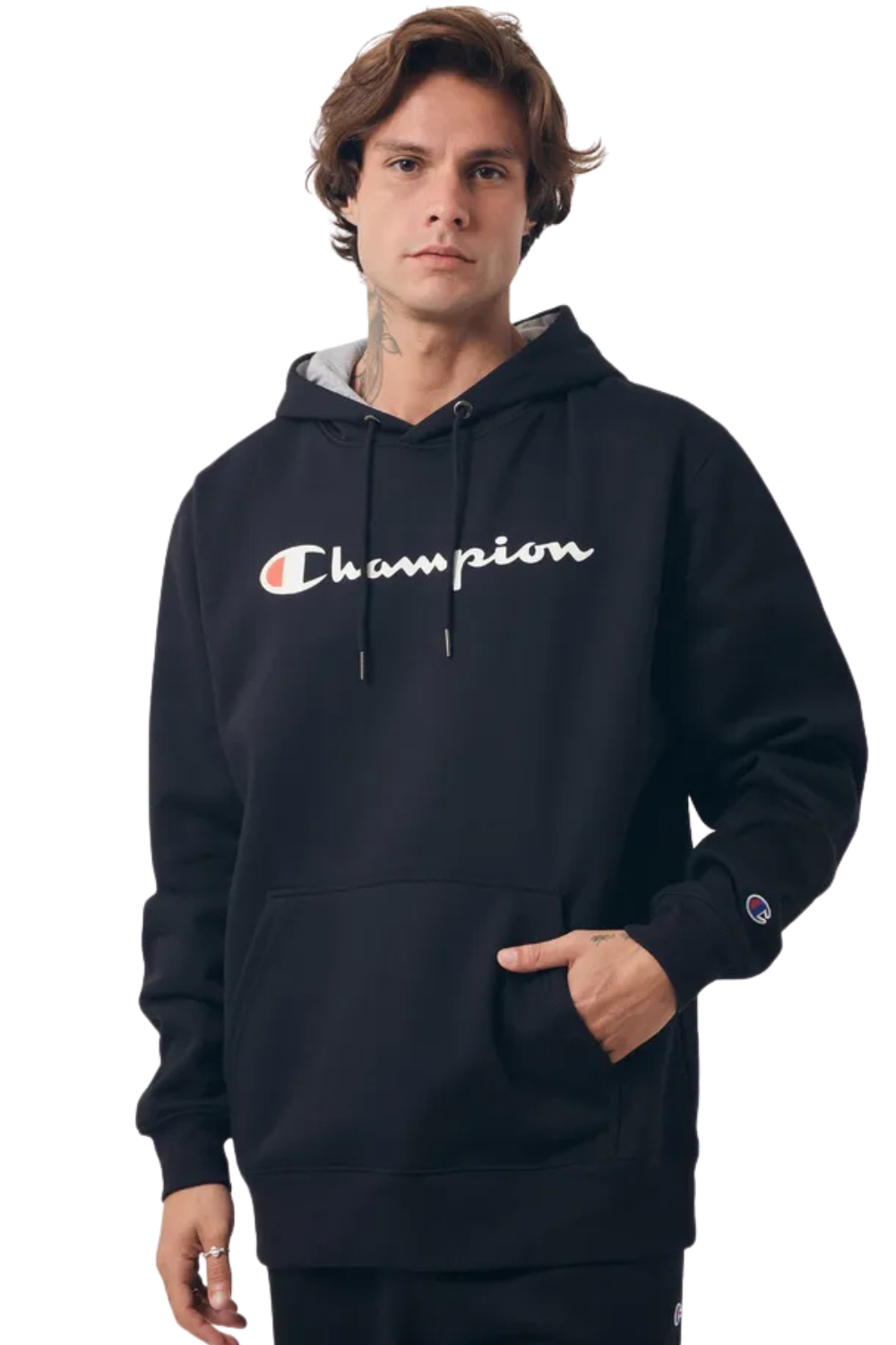 MOLETOM CHAMPION HOODIE ATHLETIC SCRIPT GF89B.Y06794