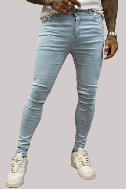 CALÇA JEANS LLEVA SUPER SKINNY CLARO LISA