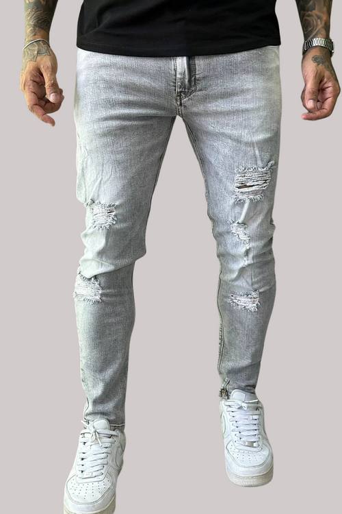 CALÇA JEANS DESTROYED CINZA JAY JONES JAY7973