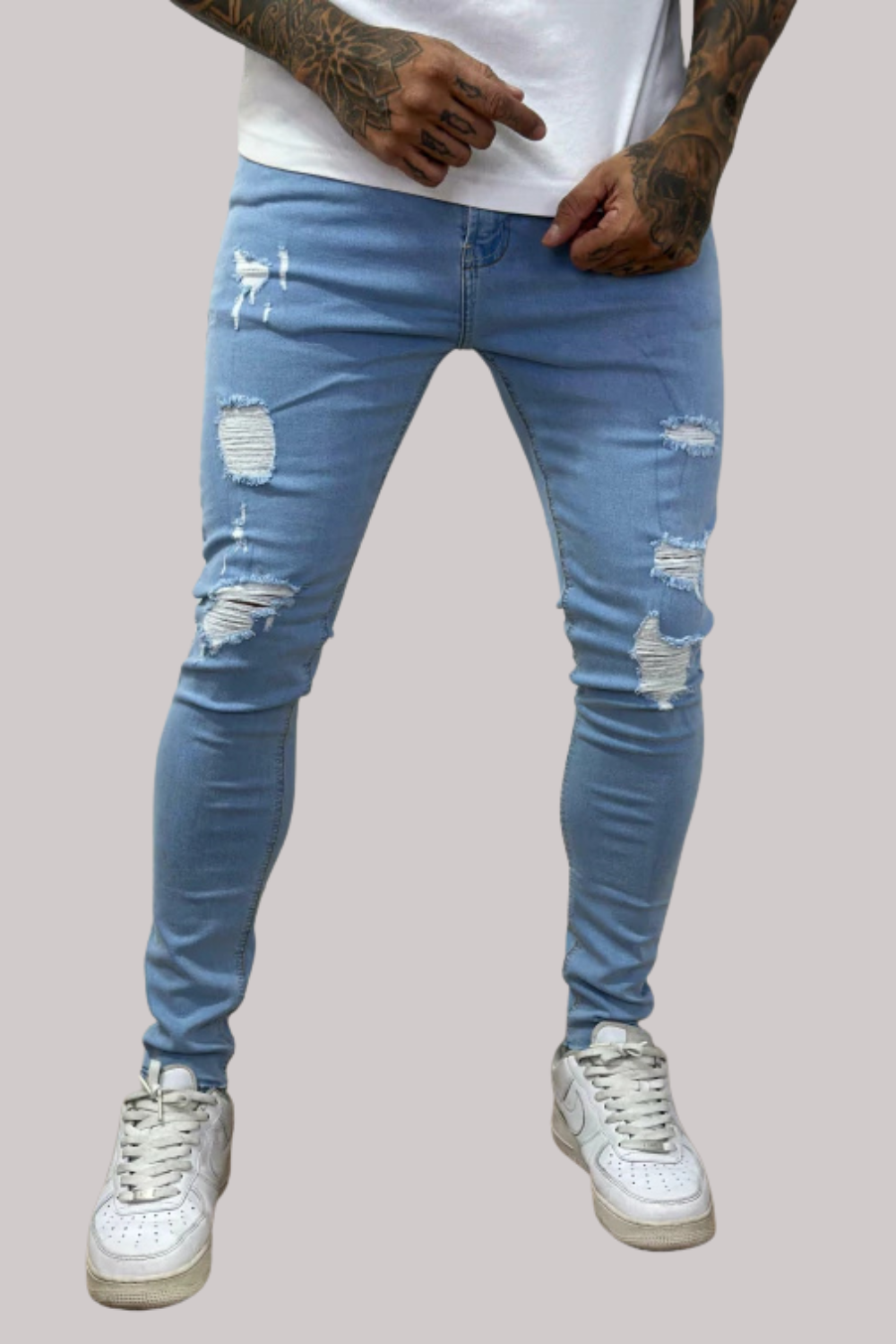 CALÇA JEANS LLEVA SKINNY DESTROYED CJLLEVA0038