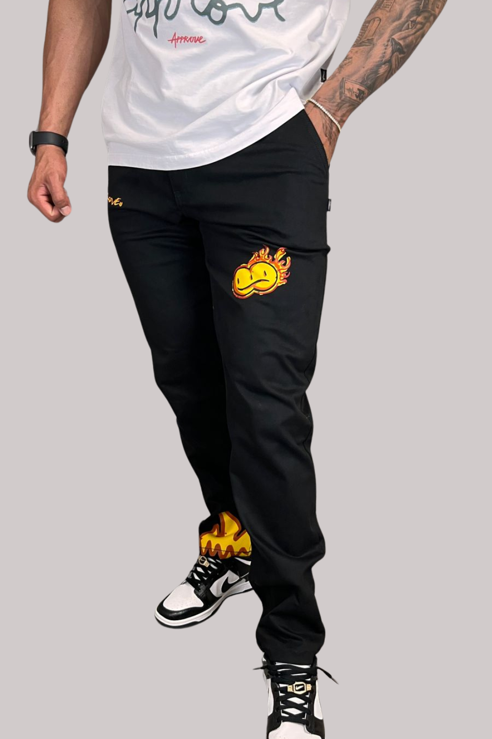 CALÇA SARJA APPROVE DOODLE