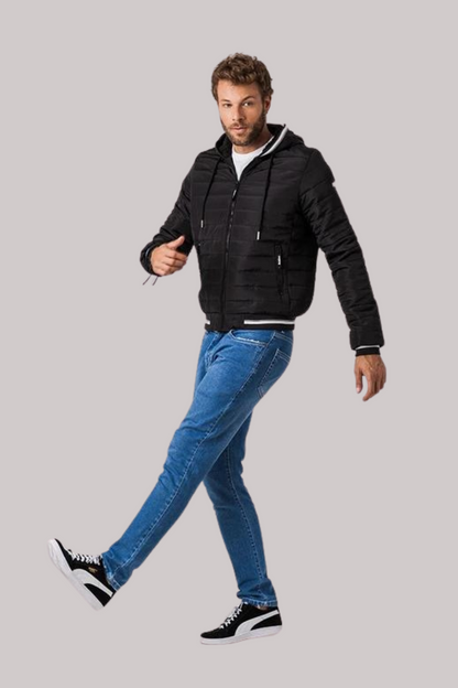 JAQUETA ROCK SODA PUFFER COM TOUCA