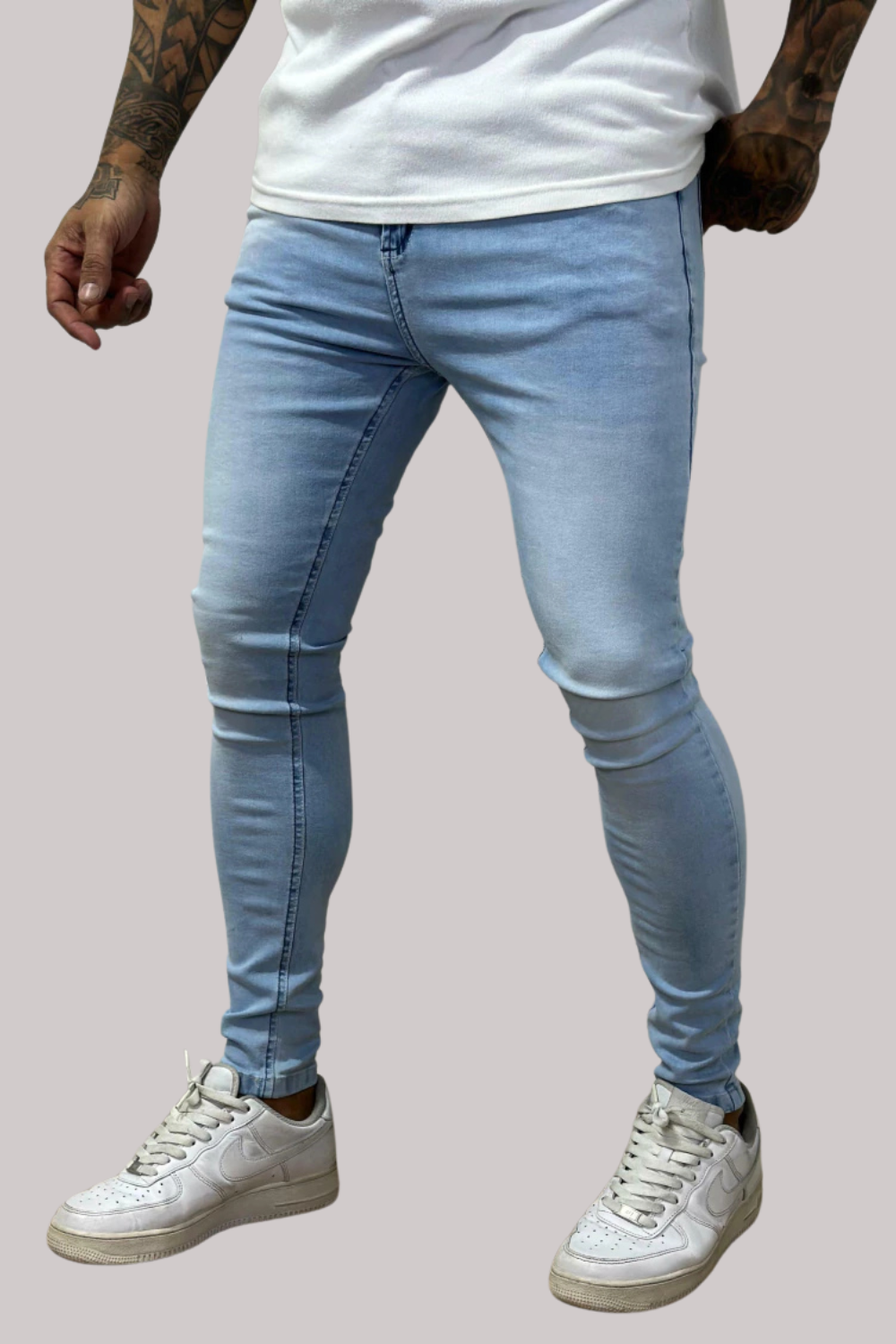 CALÇA LLEVA SUPER SKINNY LISA JEANS CLARO CJLLEVA0043