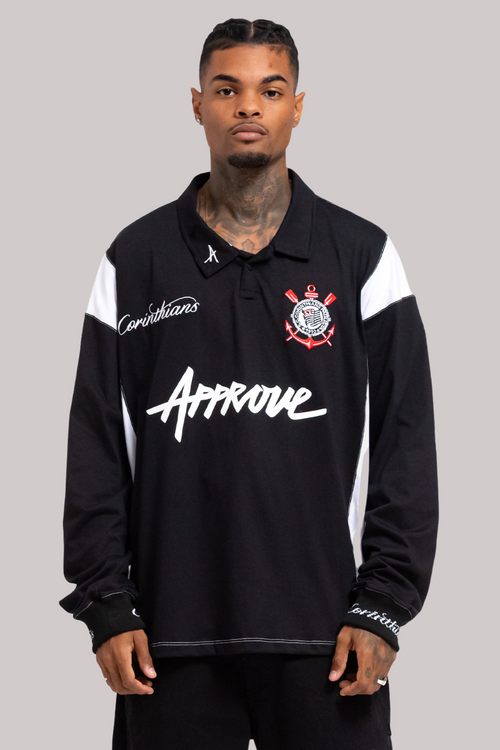 CAMISETA MANGA LONGA APPROVE X CORINTHIANS II