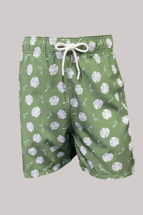 SHORTS SUMMER BEACH STORE FOLHAS DE ADÃO