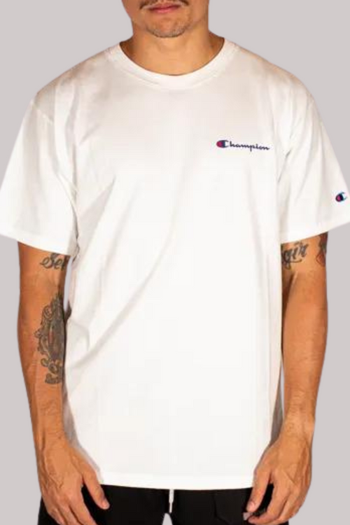CAMISETA CHAMPION MINI SCRIPT BORDADO