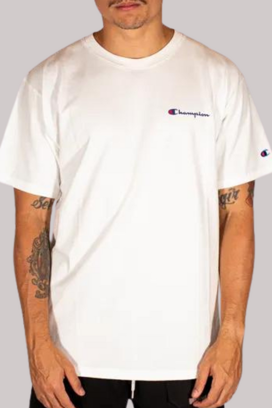 CAMISETA CHAMPION MINI SCRIPT BORDADO