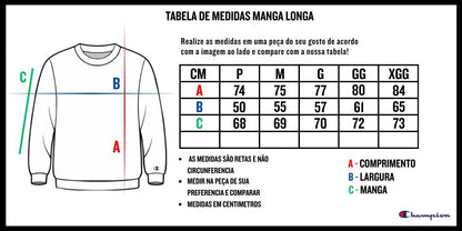 CAMISETA MANGA LONGA CHAMPION CLOG BORDADO T3244BY06145.BG