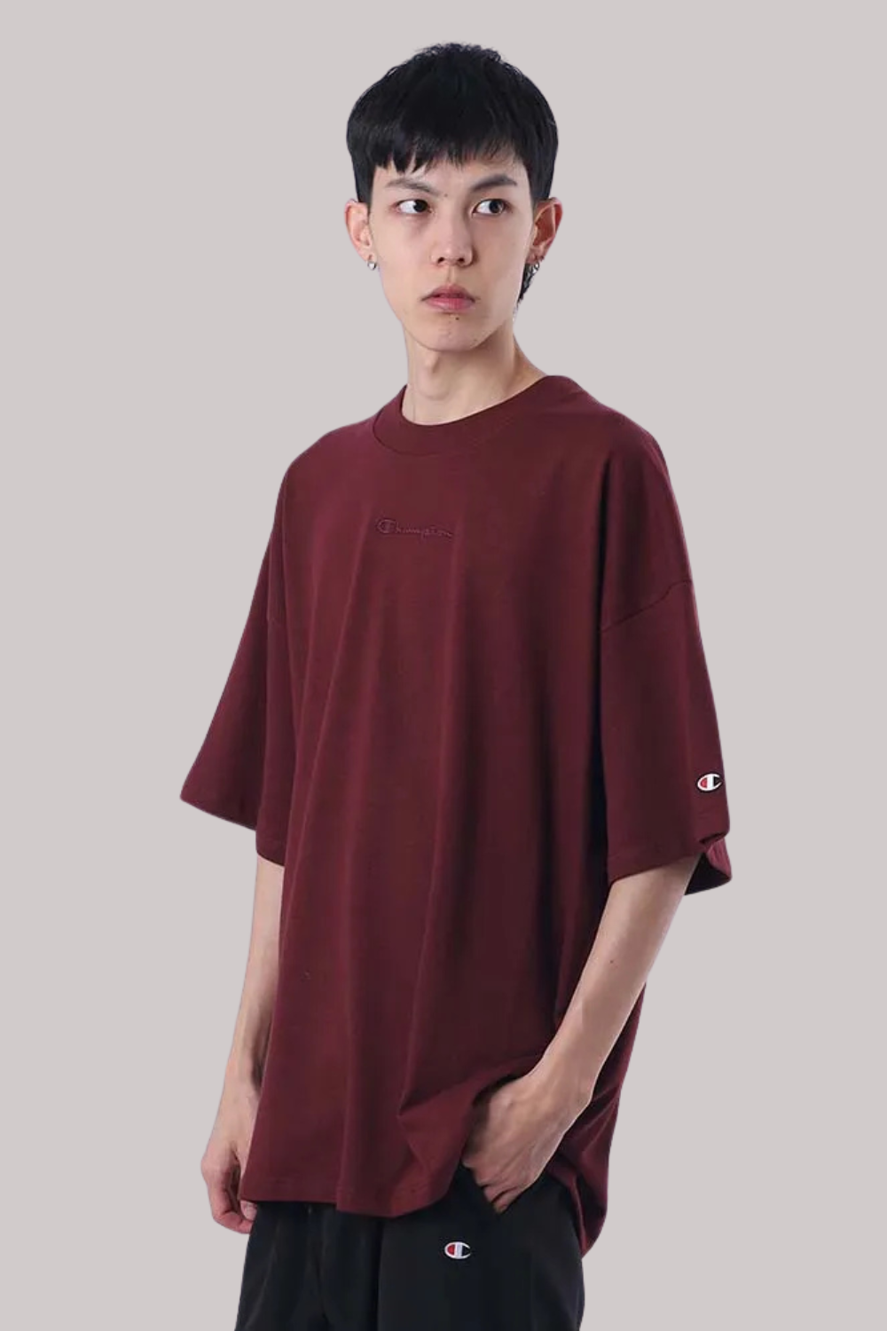 CAMISETA CHAMPION OVERSIZED MINI SCRIPT SURTON