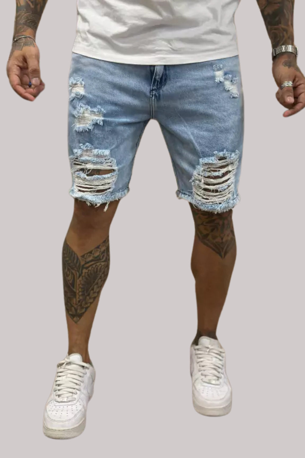 BERMUDA JEANS LLEVA DESTROYED