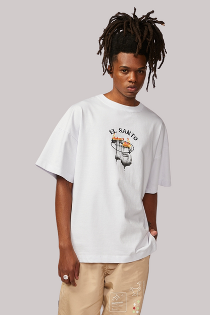 CAMISETA THE SAINT OVERSIZED ELSANTO FUEGO
