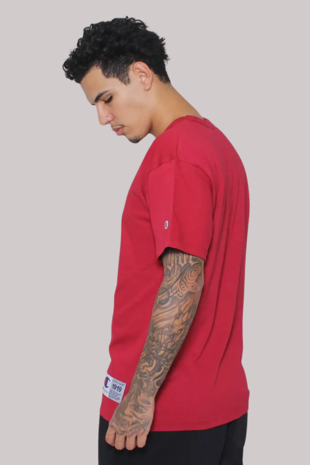 CAMISETA CHAMPION PES MC LOGO C EMBROID