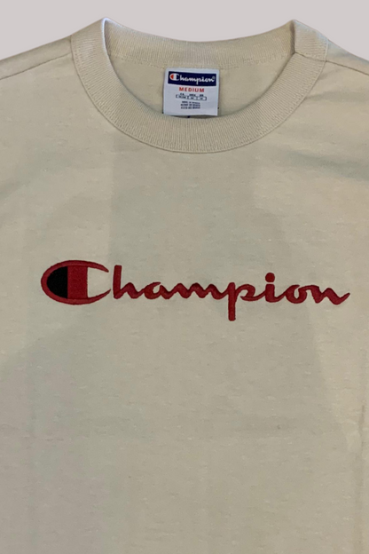 CAMISETA CHAMPION BORDADO EVA TECIDO MEIA MALHA GROSSO