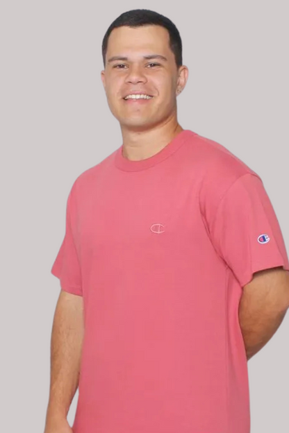 CAMISETA CHAMPION BÁSICA PES MINI LOGO BORDADO
