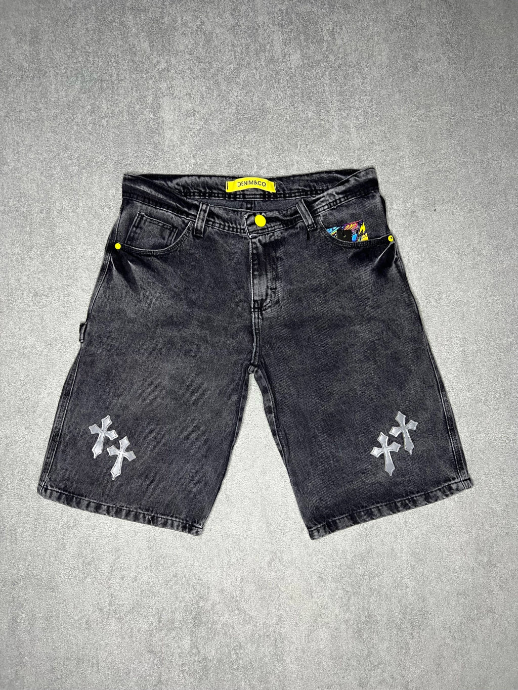 Bermuda Denim & Co Preta Estonada