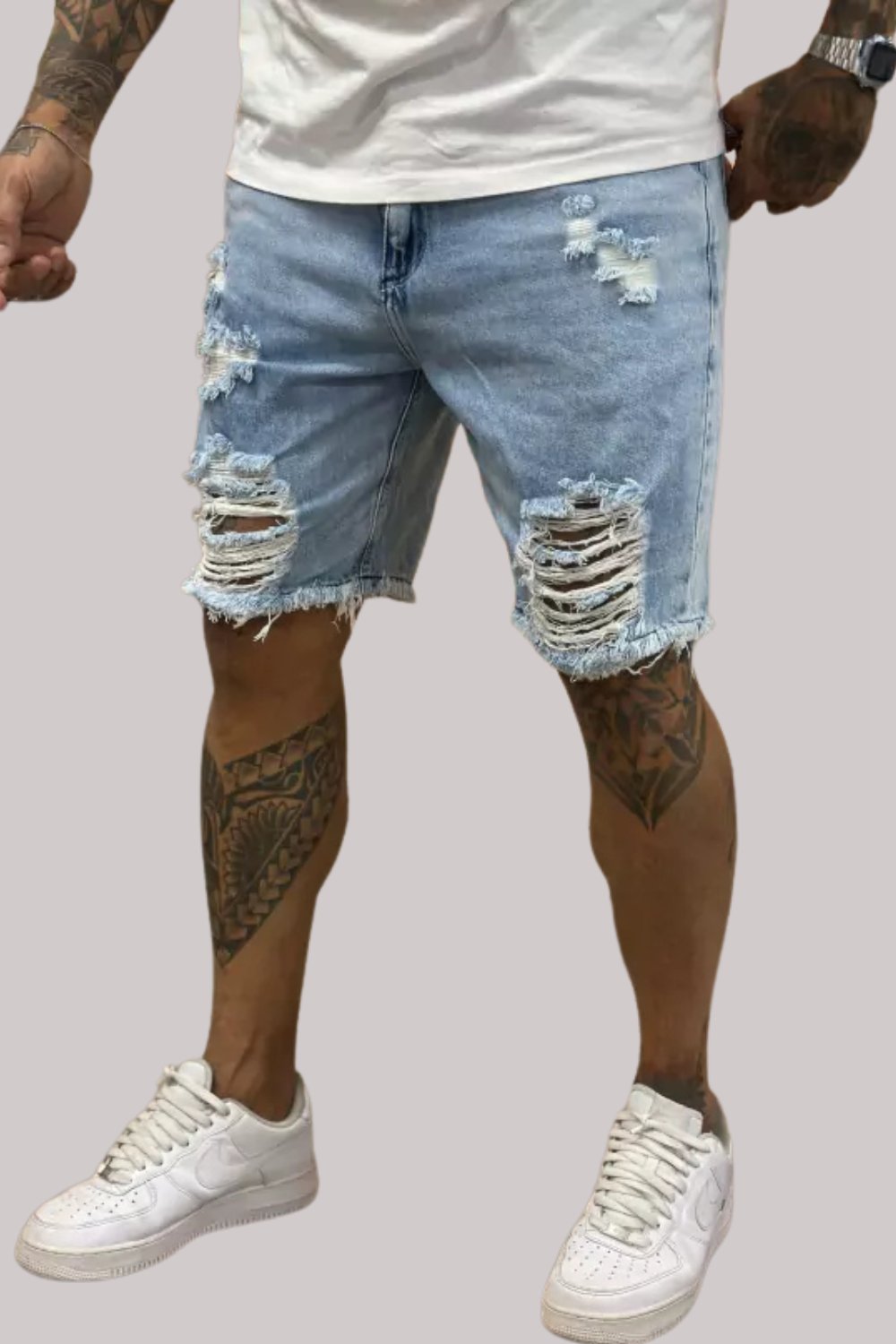 BERMUDA JEANS LLEVA DESTROYED