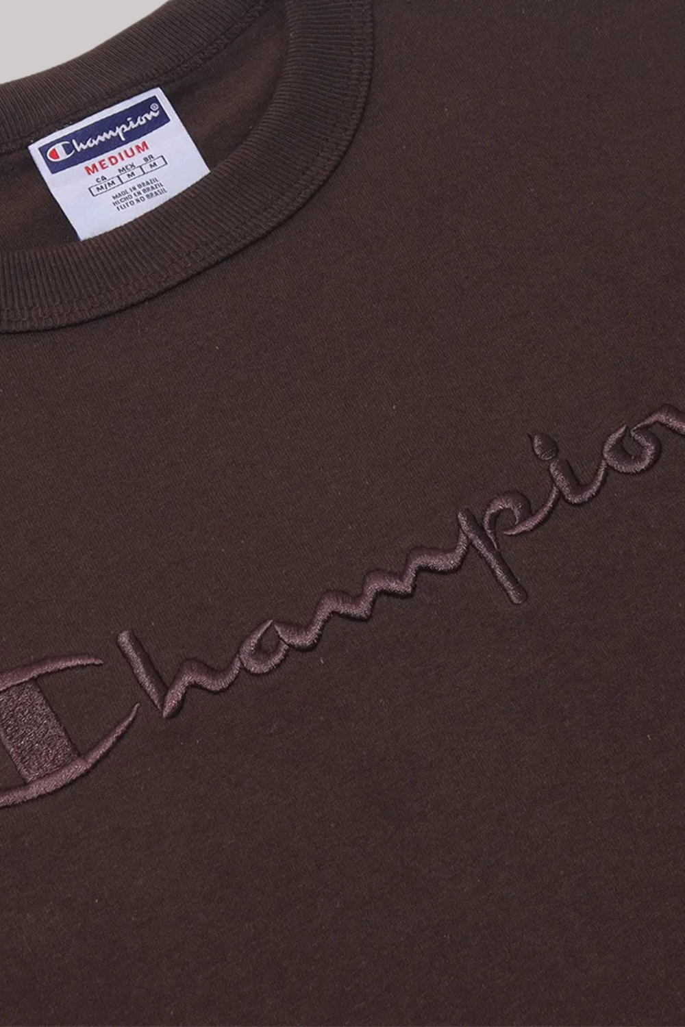 CAMISETA CHAMPION BORDADO EVA TECIDO MEIA MALHA GROSSO GT220B124110