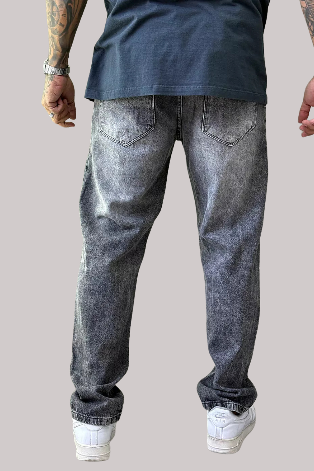 CALÇA JEANS BAGGY COM PUÍDOS GRAFITE JAY JONES JAY8116