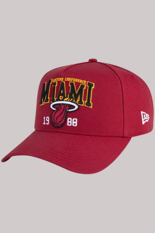 BONÉ NEW ERA 9FORTY A-FRAME NBA MIAMI HEAT SPORT