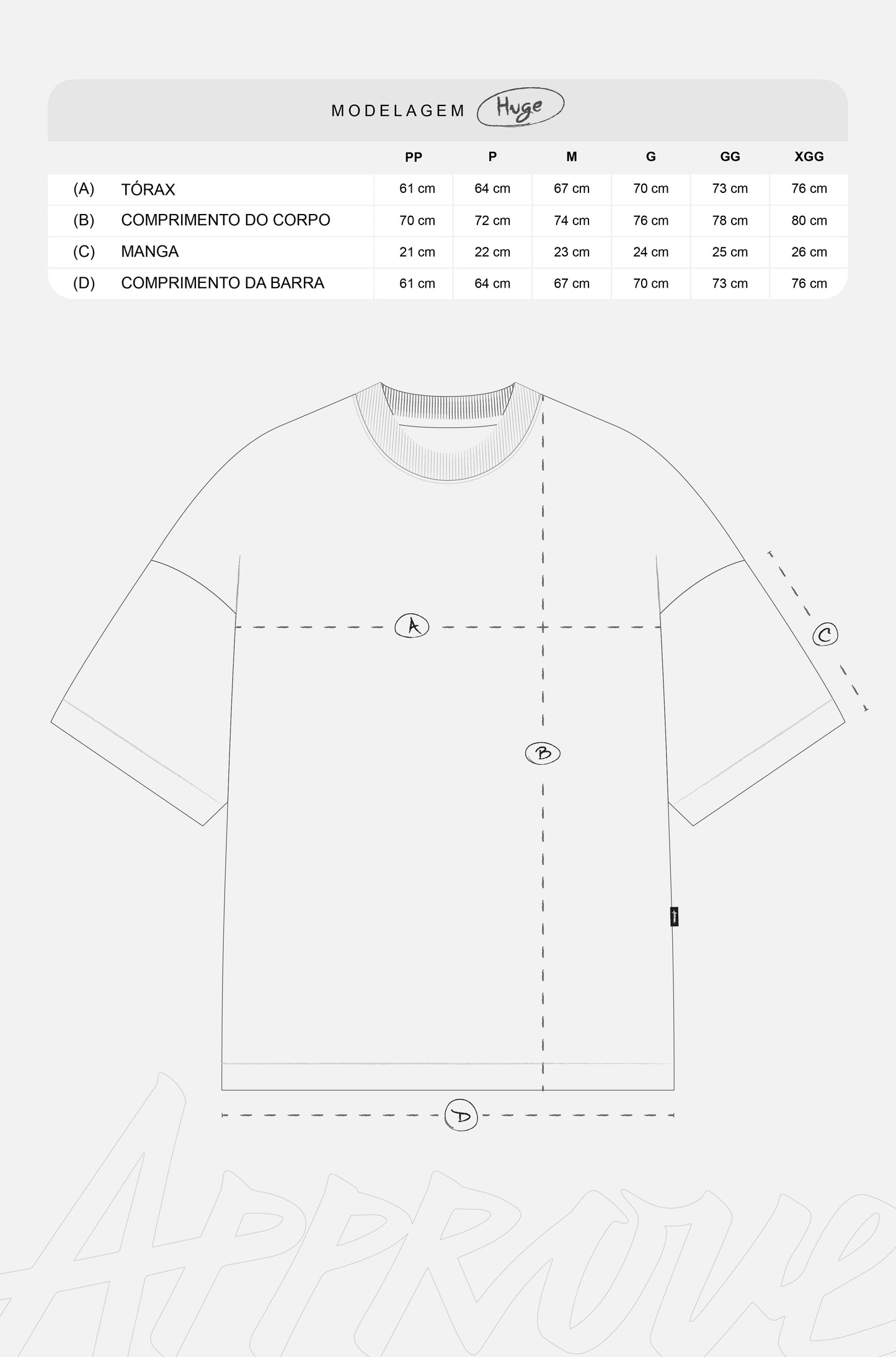 Camiseta Huge Approve Destroyed Bege