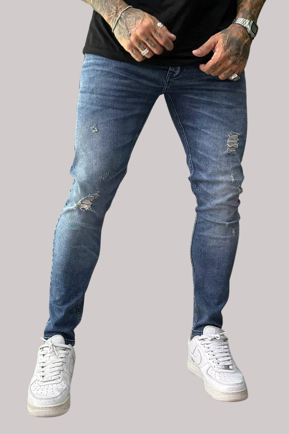 CALÇA JEANS ESCURO COM PUIDOS JAY JONES JAY8013