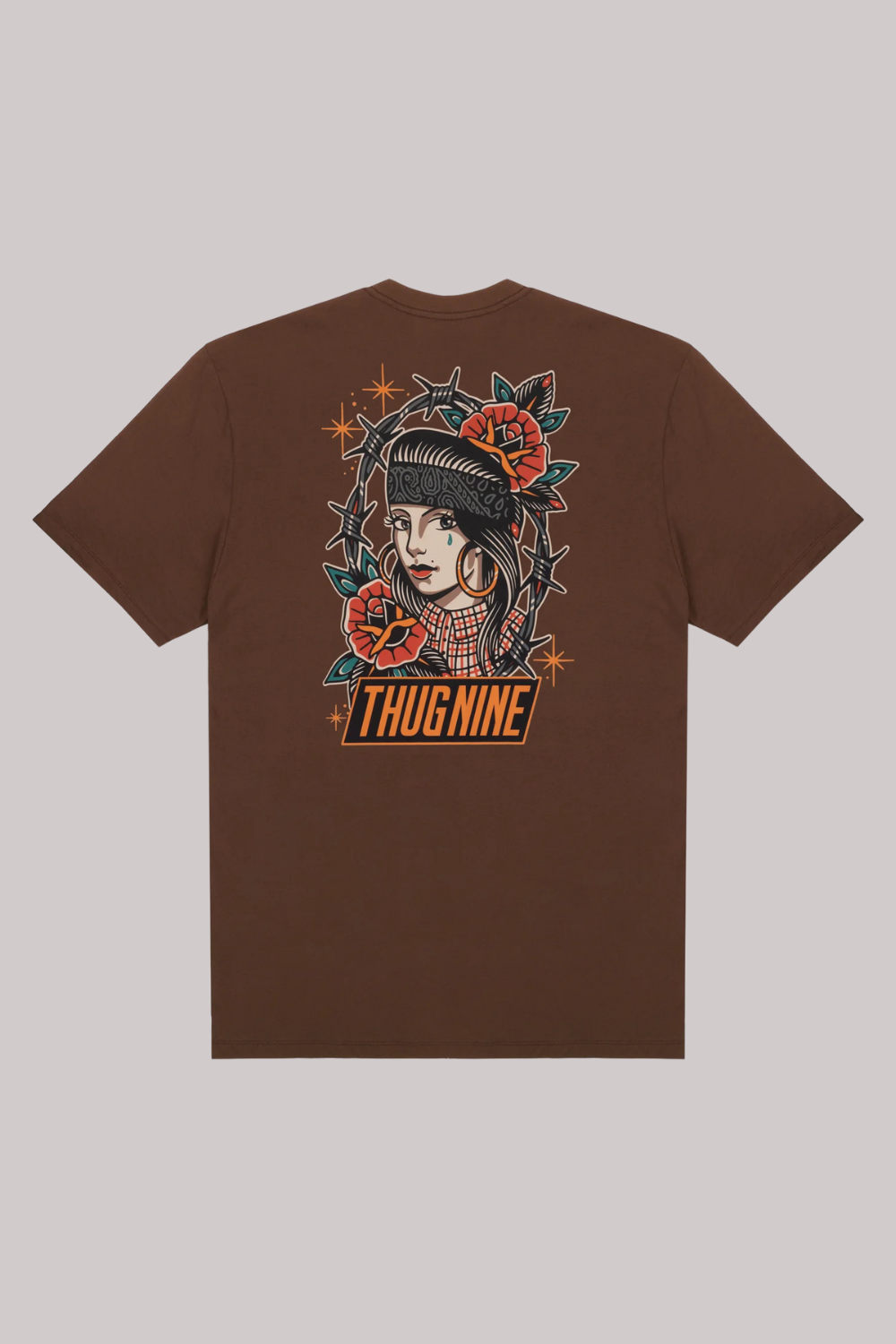 CAMISETA THUG NINE CHICANA COLORS
