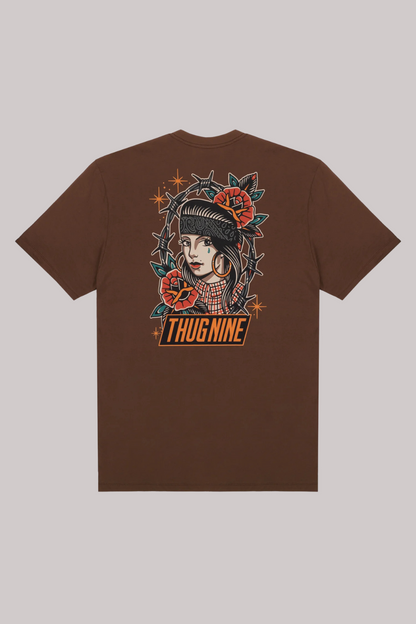 CAMISETA THUG NINE CHICANA COLORS