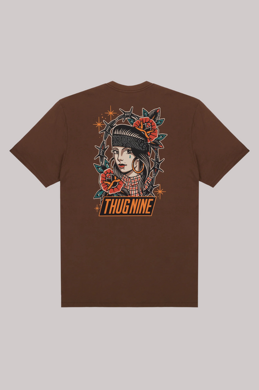 CAMISETA THUG NINE CHICANA COLORS