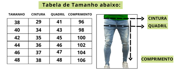 CALÇA LLEVA JEANS DESTROYED