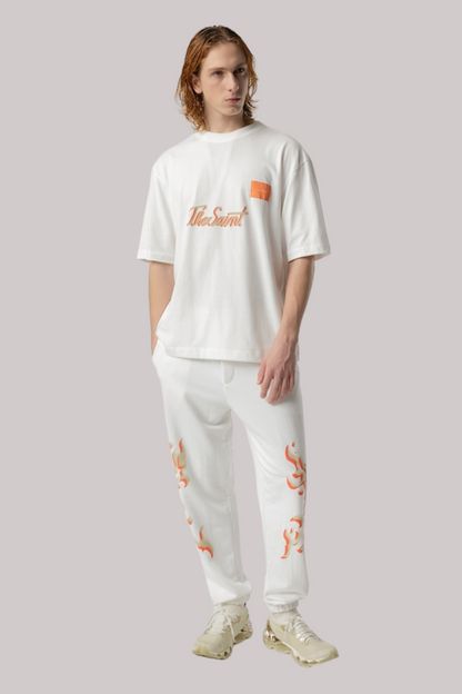 CAMISETA THE SAINT UNIQUE COLOR FLAME 140201289035 OFF WHITE P