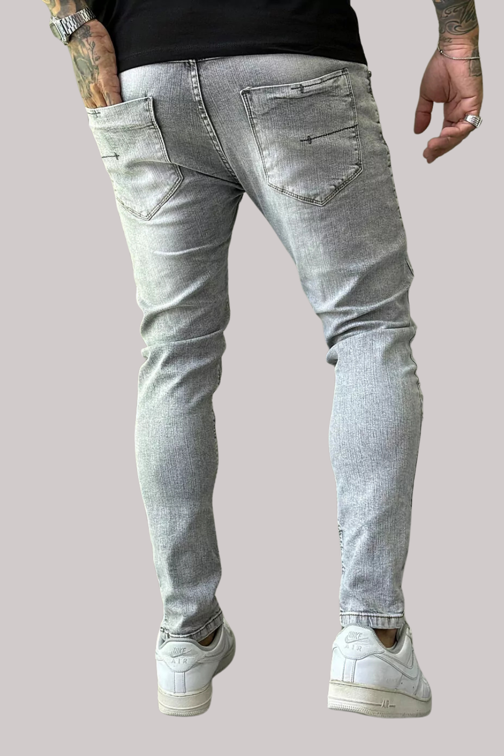 CALÇA JEANS DESTROYED CINZA JAY JONES JAY7973