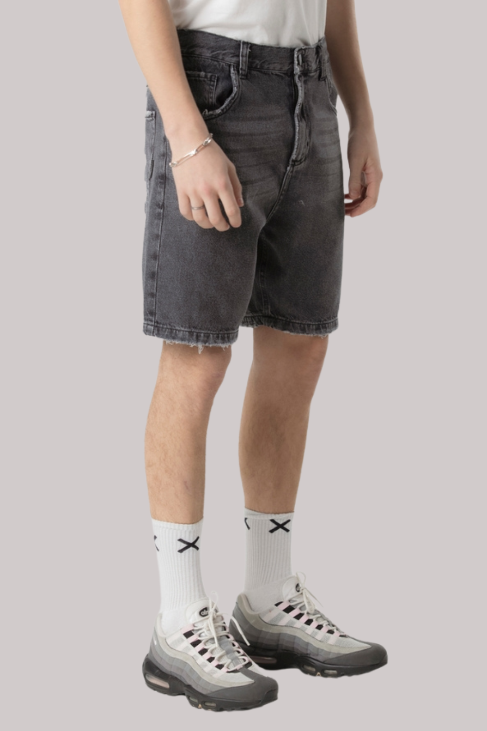 SHORTS THE SAINT DENIM ACID WASH