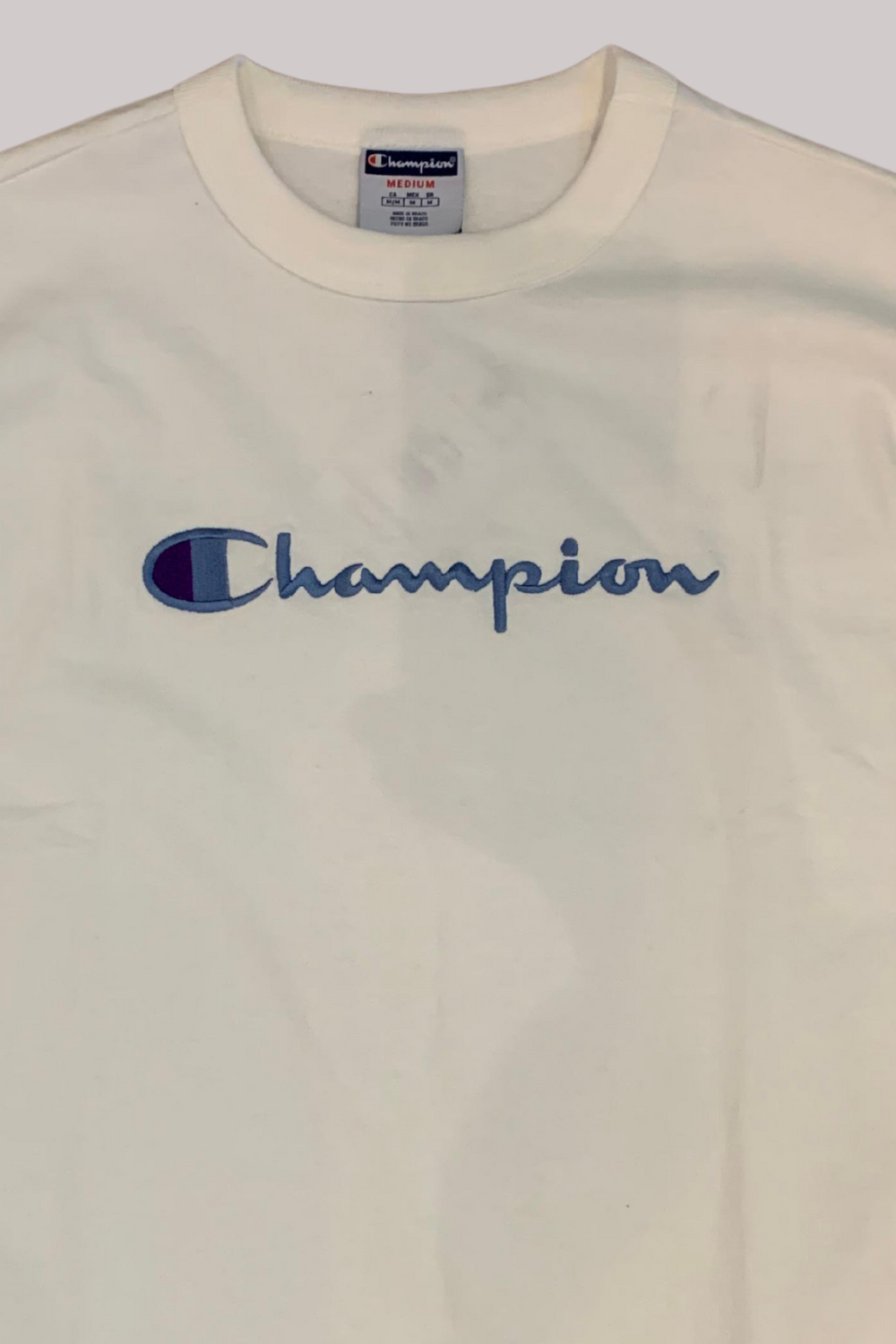 CAMISETA CHAMPION BORDADO EVA TECIDO MEIA MALHA GROSSO