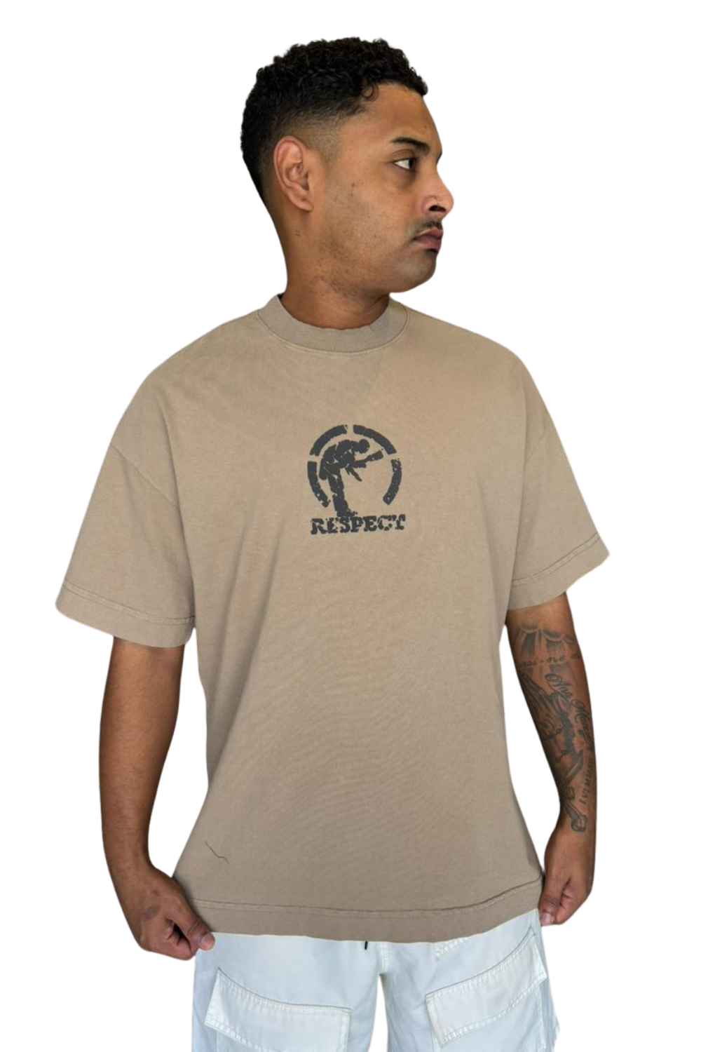 CAMISETA RESPECT OVERSIZED LOGO PEDRA TS-OVERLGPDR