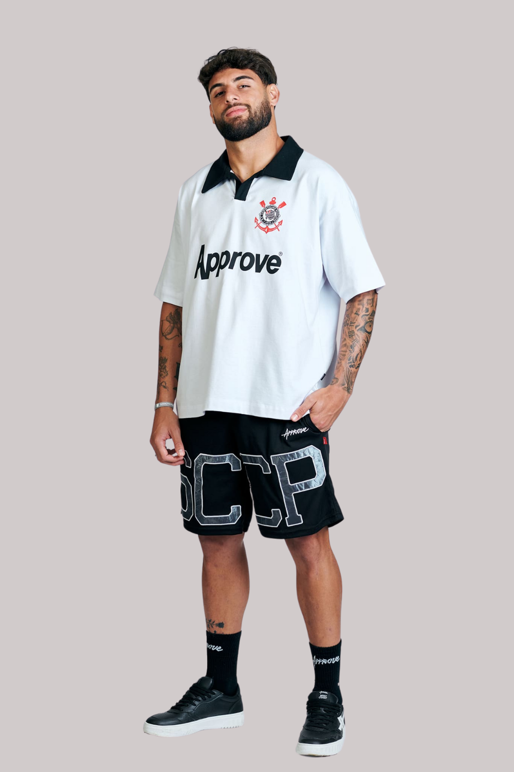 CAMISETA APPROVE X CORINTHIANS POLO BASIC