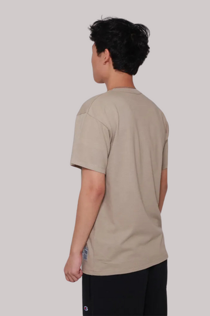 CAMISETA CHAMPION SCRIPT LOGO BORDADO EVA TECIDO MEIA MALHA GROSSO