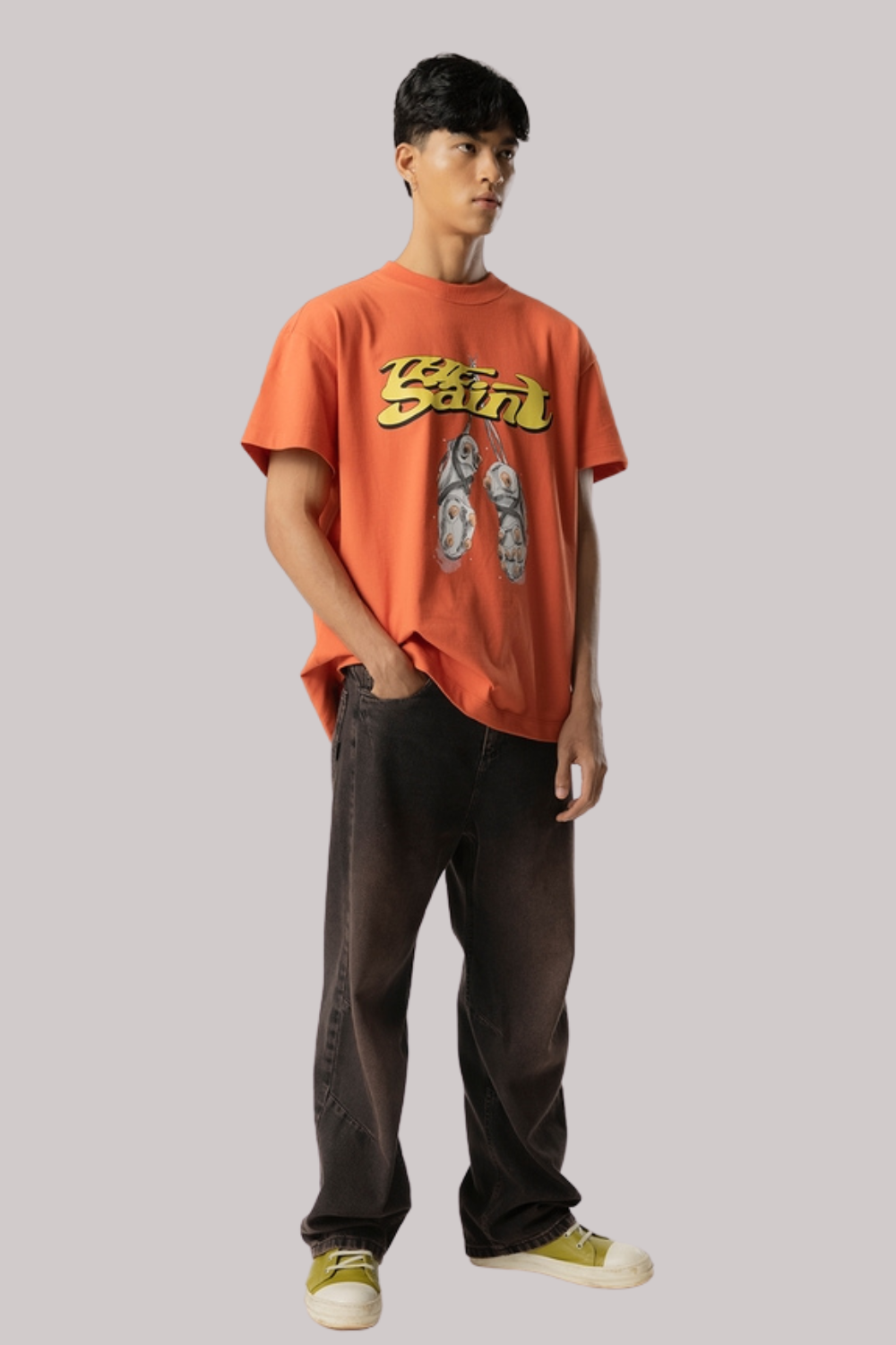 CAMISETA THE SAINT BOXY CLEATS ORANGE